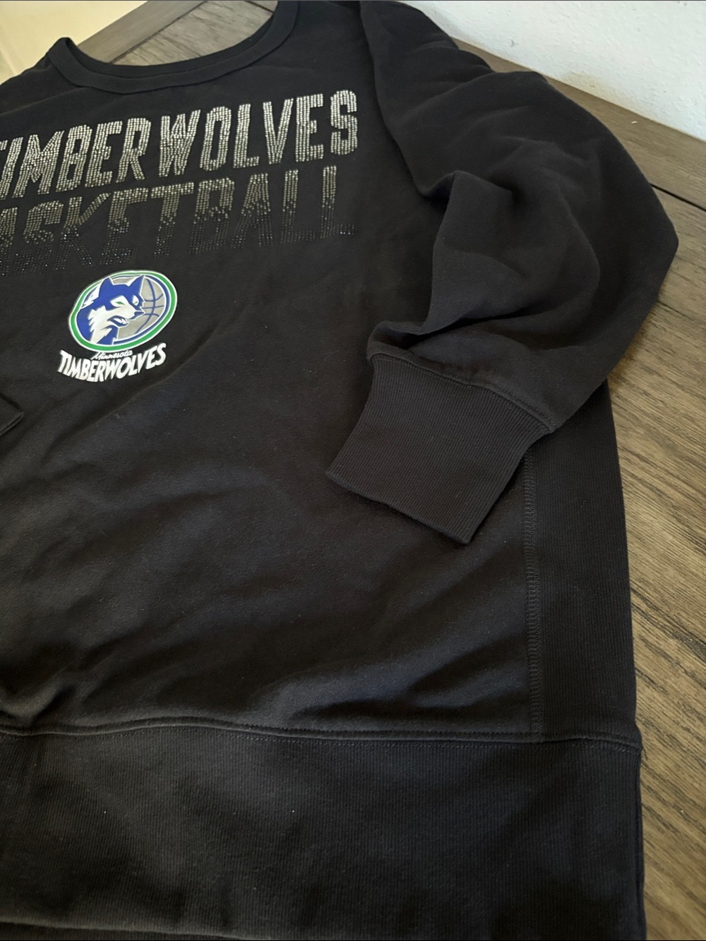 NWT [G-III] Minnesota Timberwolves NBA Bling Long Sleeve Sweatshirt Women’s XXL - Picture 6 of 13